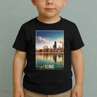 Chicago Reflections: The Heart Of Illinois Toddler T-Shirt thumb 2