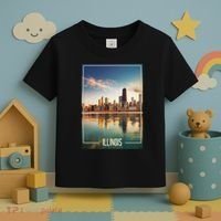 Chicago Reflections: The Heart Of Illinois Toddler T-Shirt thumb 3