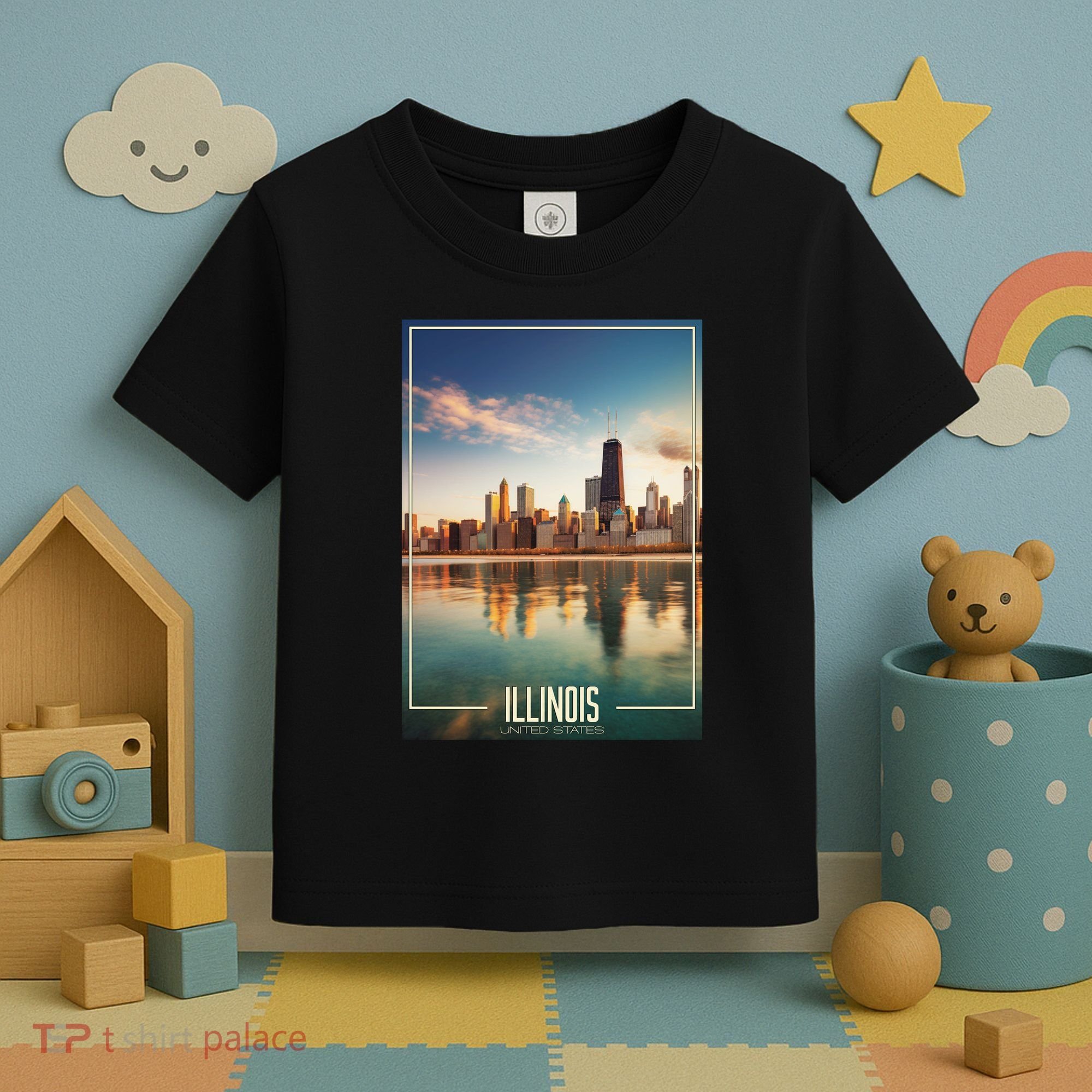 Chicago Reflections: The Heart Of Illinois Toddler T-Shirt