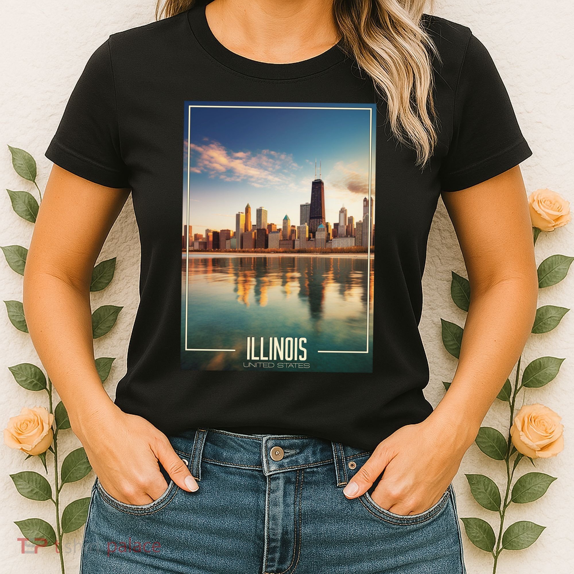 Chicago Reflections: The Heart Of Illinois Women's T-Shirt