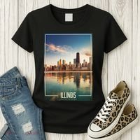 Chicago Reflections: The Heart Of Illinois Women's T-Shirt thumb 3