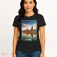 Chicago Reflections: The Heart Of Illinois Women's T-Shirt thumb 4