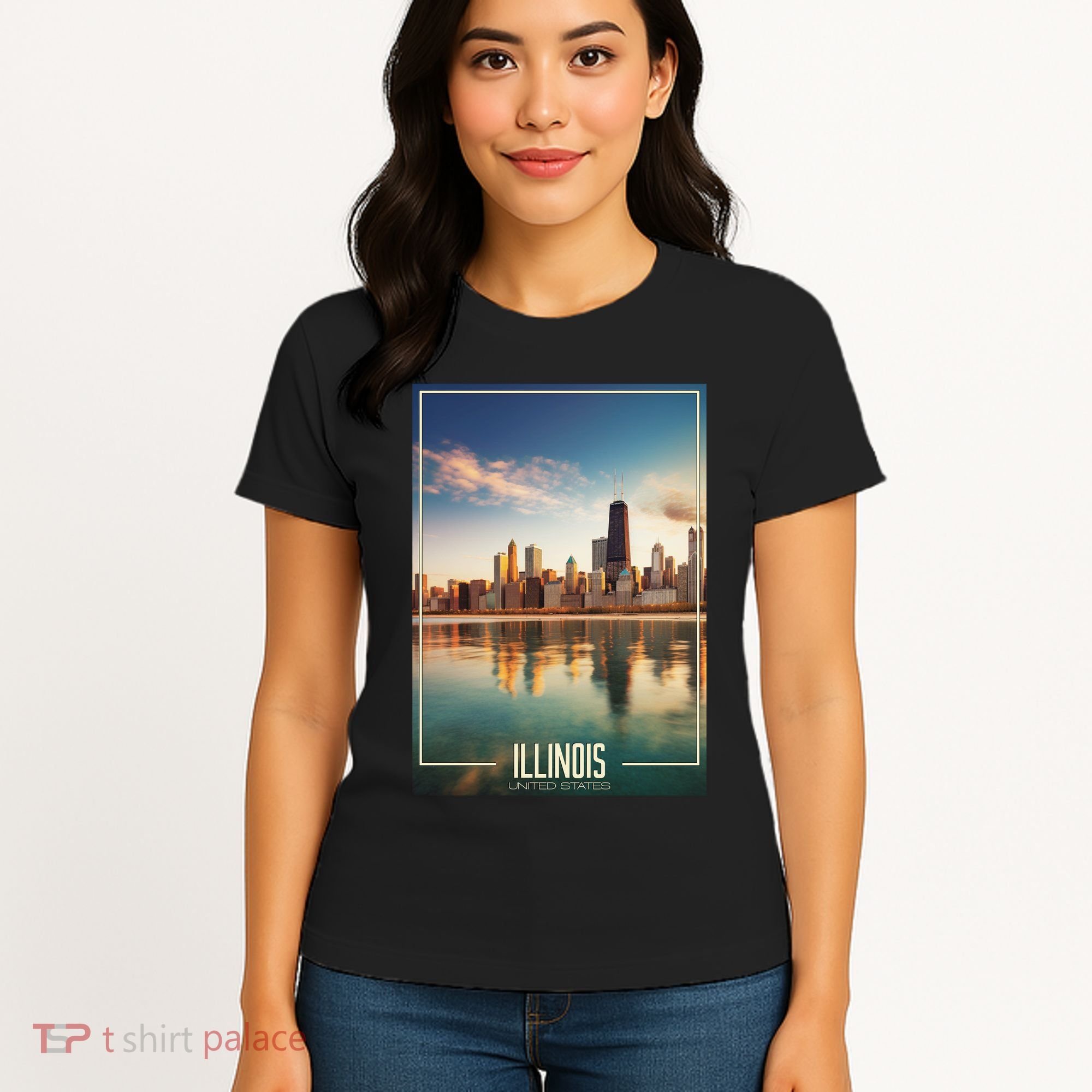 Chicago Reflections: The Heart Of Illinois Women's T-Shirt