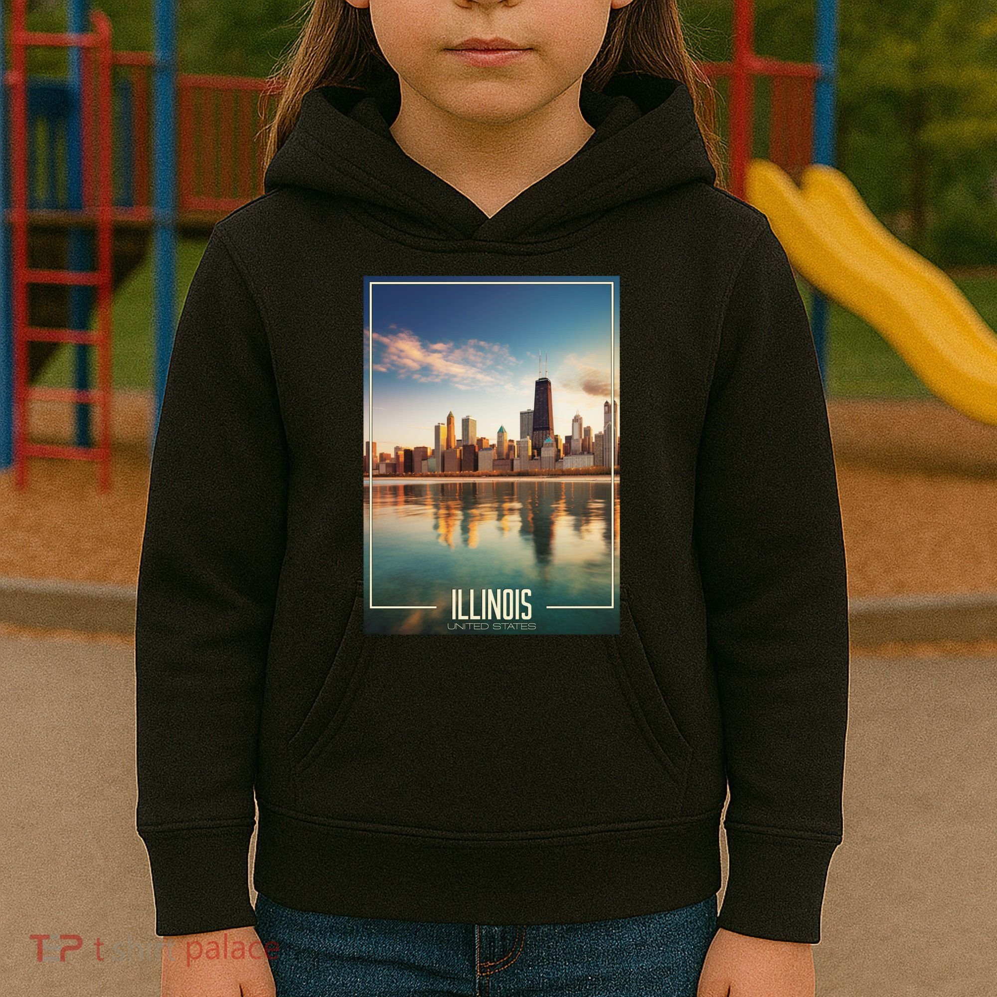Chicago Reflections: The Heart Of Illinois Kids Hoodie