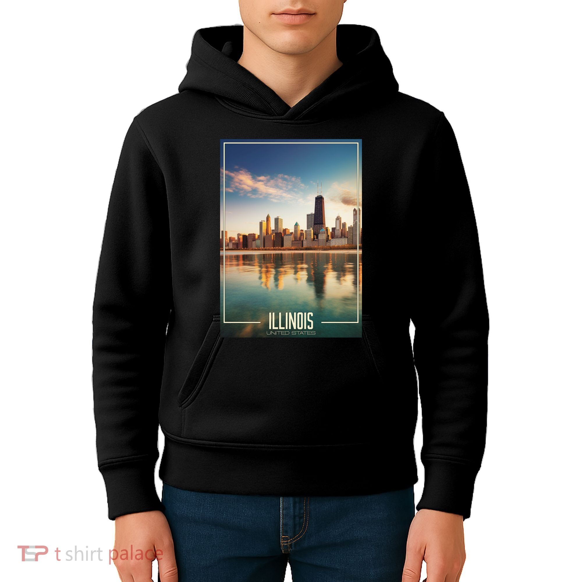 Chicago Reflections: The Heart Of Illinois Kids Hoodie
