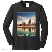 Chicago Reflections: The Heart Of Illinois Kids Long Sleeve Shirt thumb 0