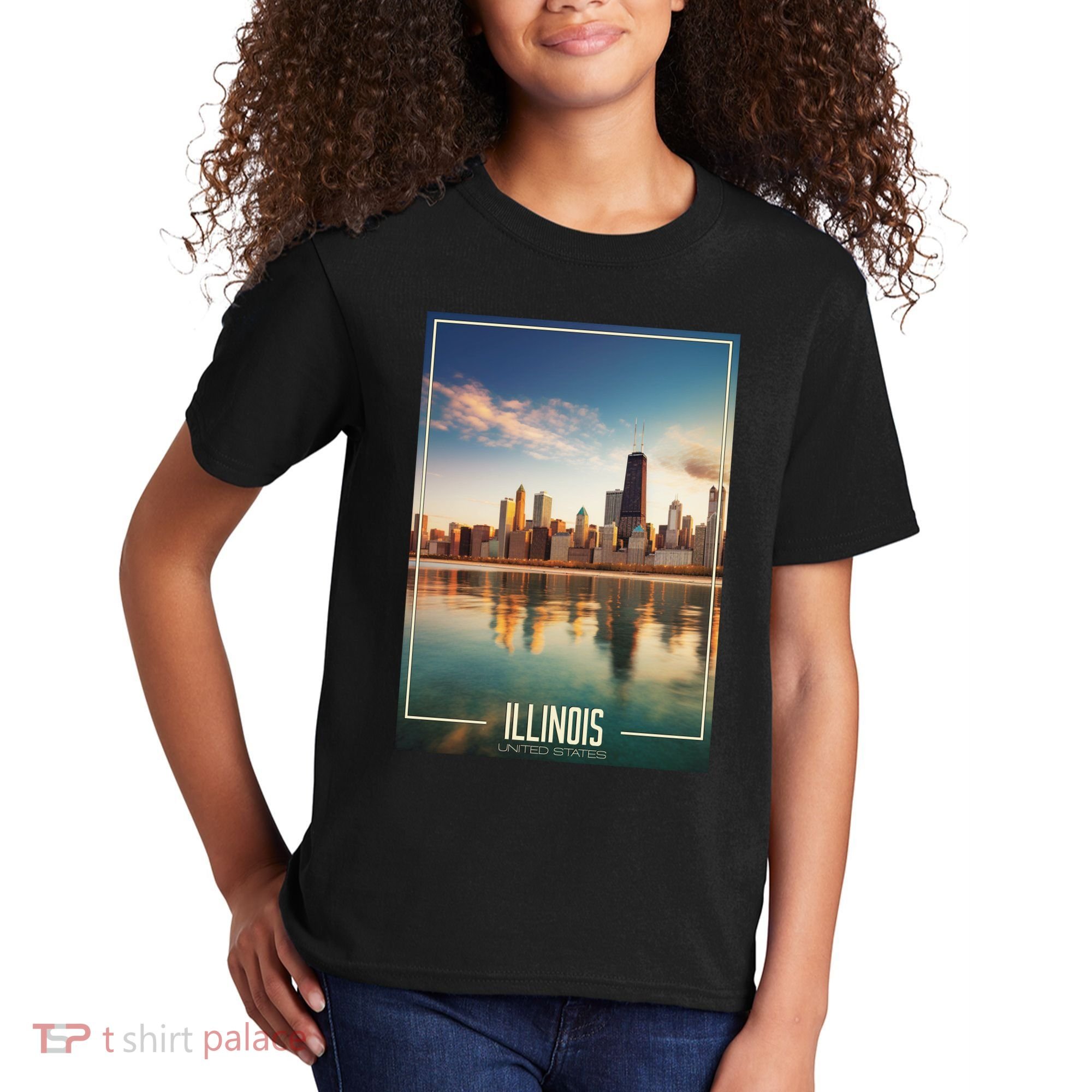 Chicago Reflections: The Heart Of Illinois Kids T-Shirt