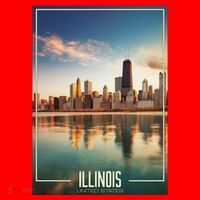 Chicago Reflections: The Heart Of Illinois Santa Hat thumb 1