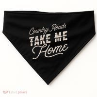 Country Roads Take Me Home USA-Made Doggie Bandana thumb 0