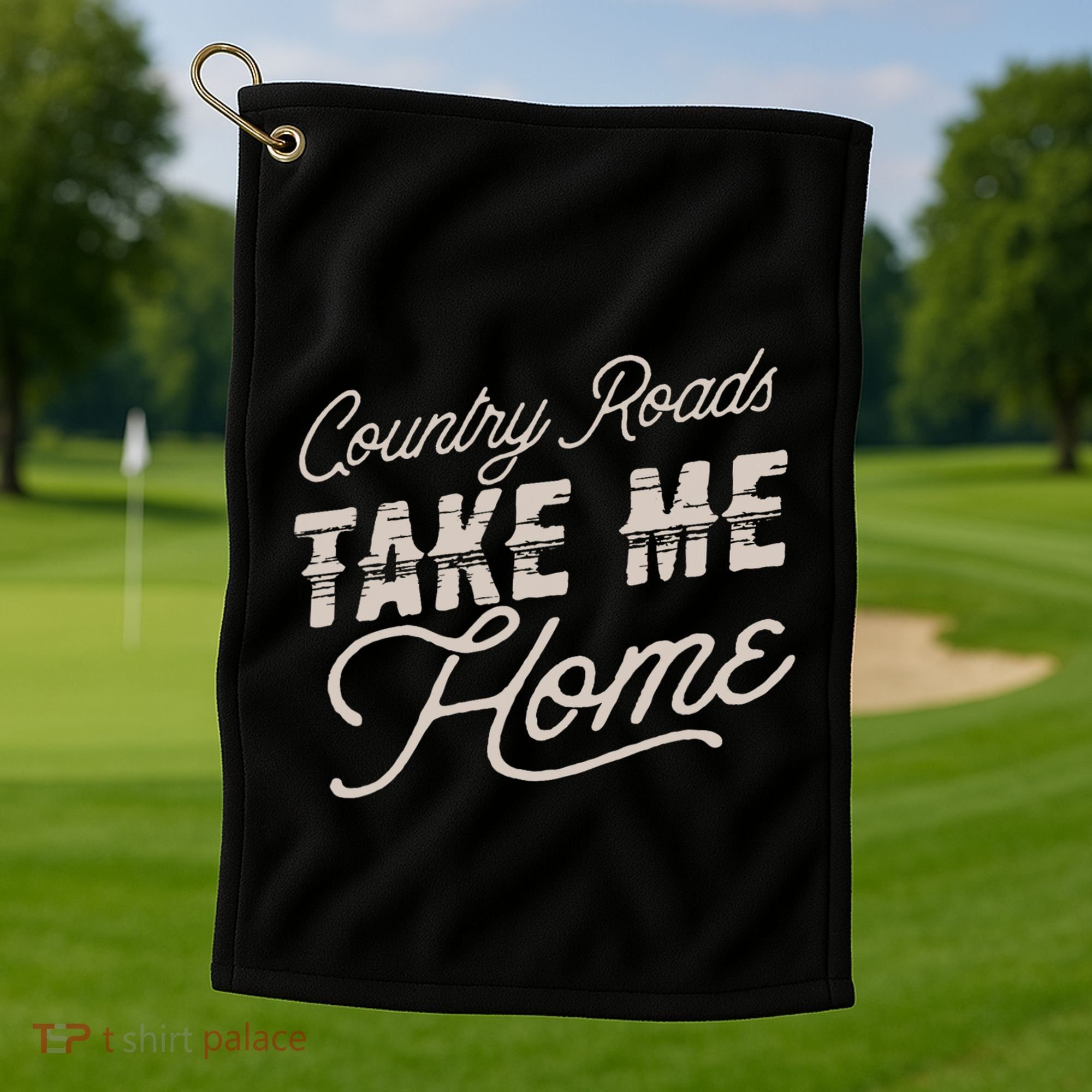 Country Roads Take Me Home Golf Towel