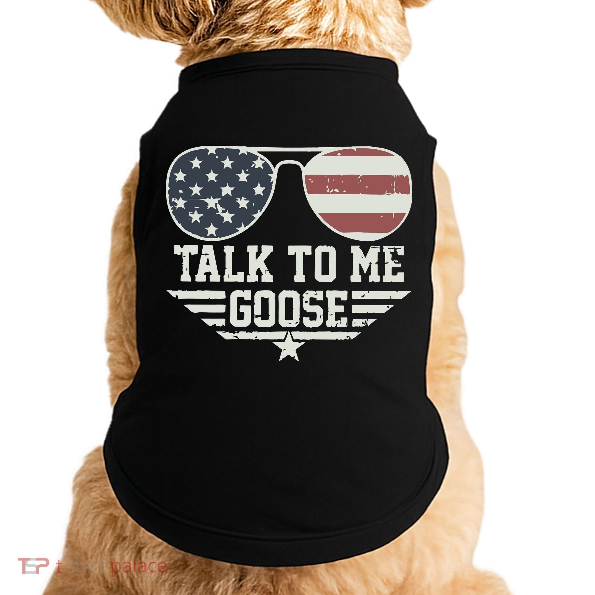Cool Retro Talk To Me Goose Gift Doggie Tank