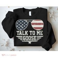 Cool Retro Talk To Me Goose Gift Sweatshirt thumb 2