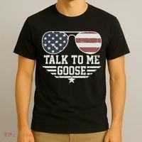 Cool Retro Talk To Me Goose Gift T-Shirt thumb 3