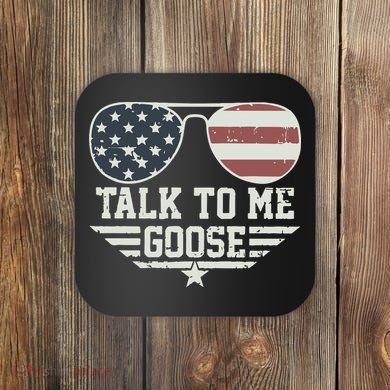 Cool Retro Talk To Me Goose Gift Coaster