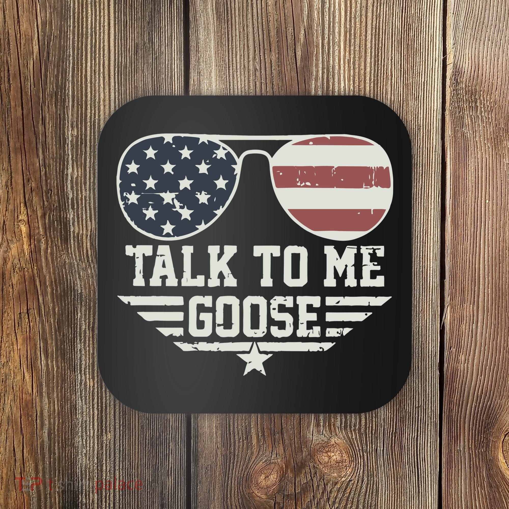 Cool Retro Talk To Me Goose Gift Coaster