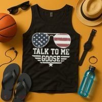 Cool Retro Talk To Me Goose Gift Tank Top thumb 4