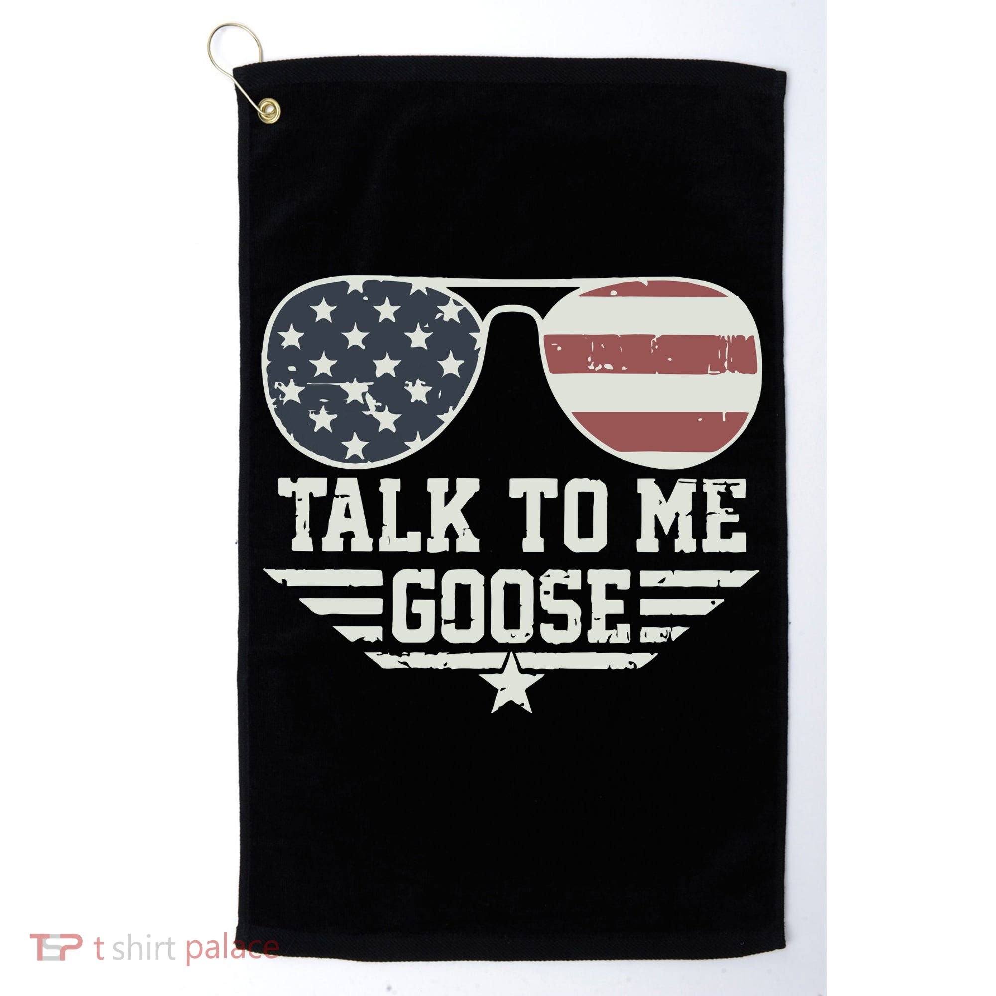 Cool Retro Talk To Me Goose Gift Golf Towel