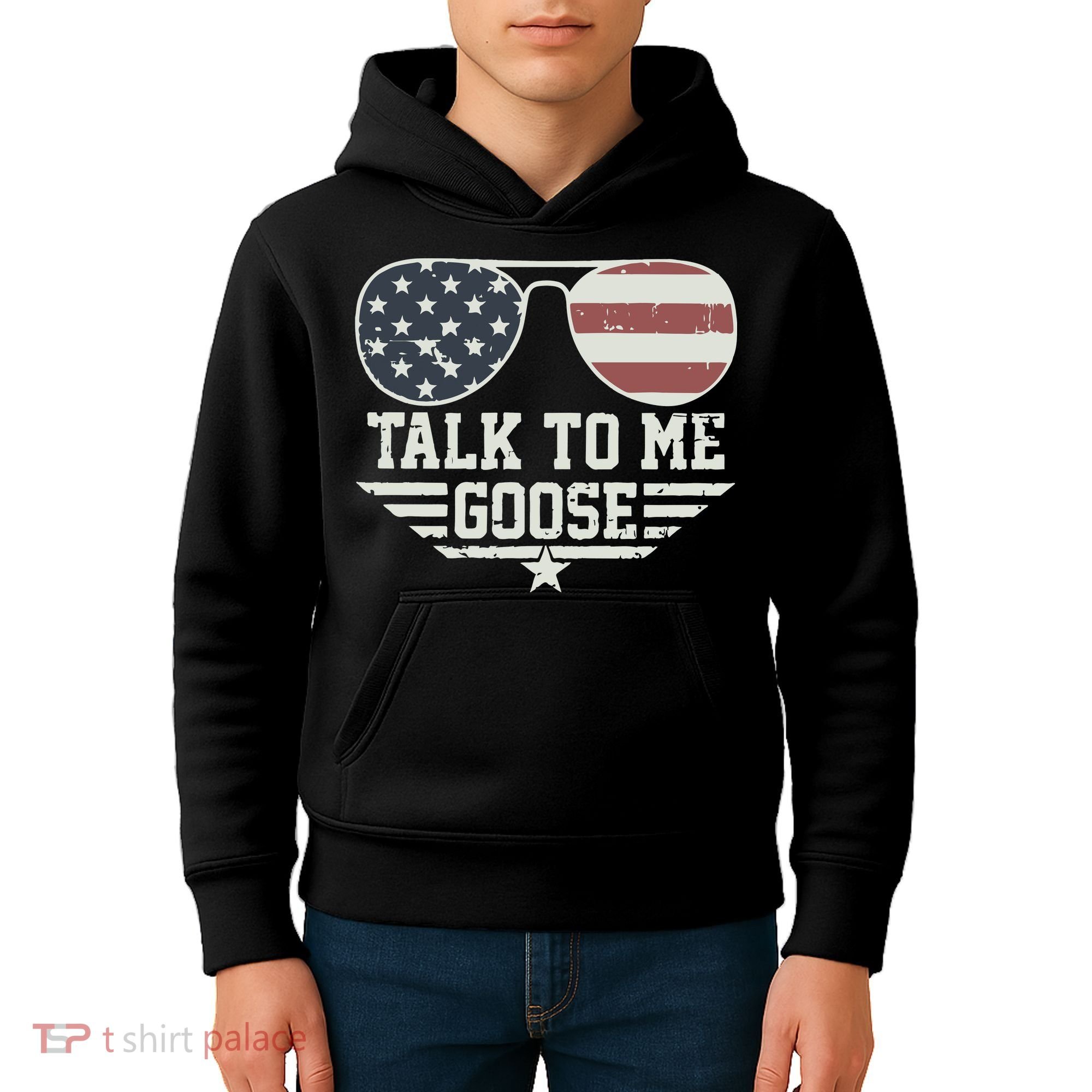 Cool Retro Talk To Me Goose Gift Kids Hoodie
