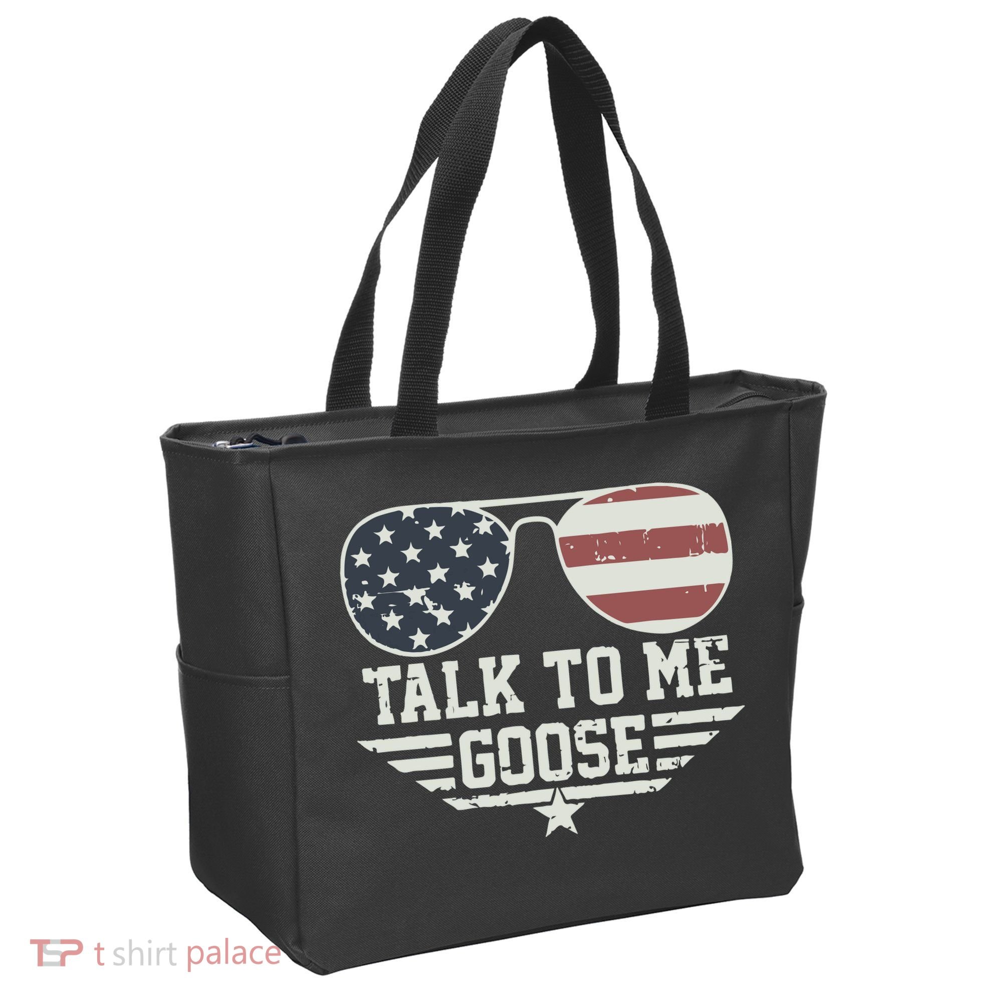 Cool Retro Talk To Me Goose Gift Tote Bag