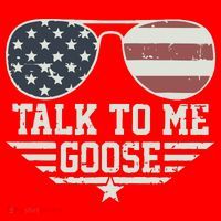 Cool Retro Talk To Me Goose Gift Santa Hat thumb 1