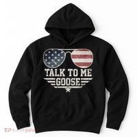 Cool Retro Talk To Me Goose Hoodie thumb 0