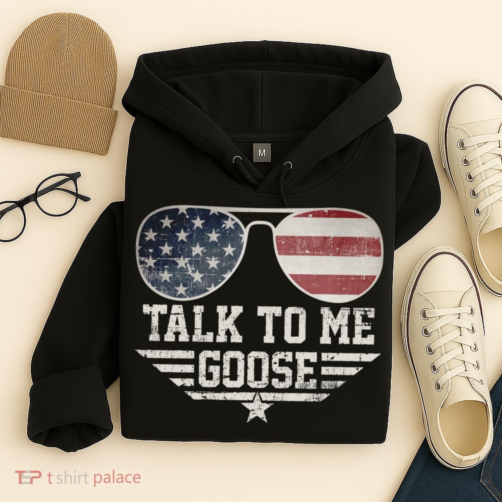 Cool Retro Talk To Me Goose Hoodie