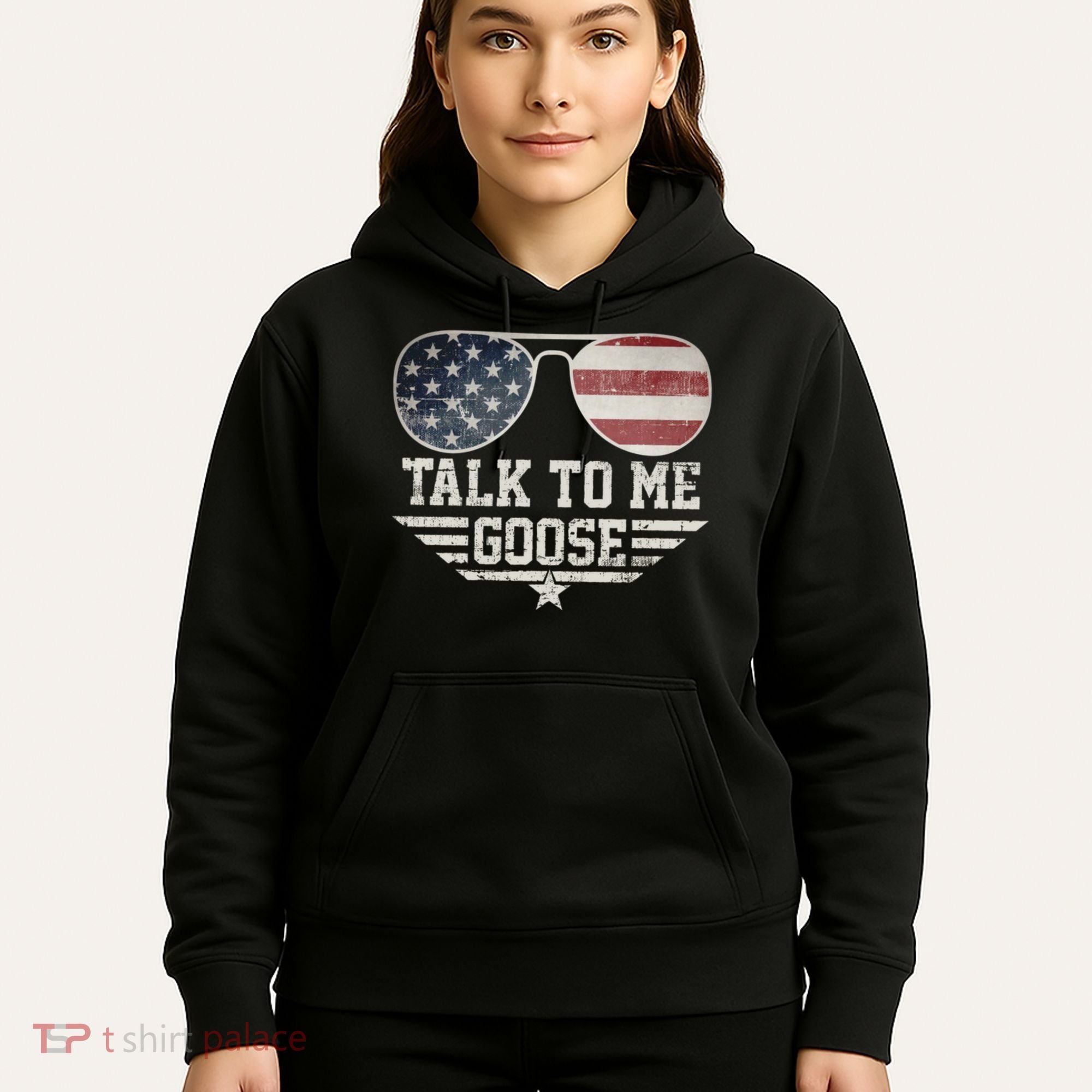 Cool Retro Talk To Me Goose Hoodie