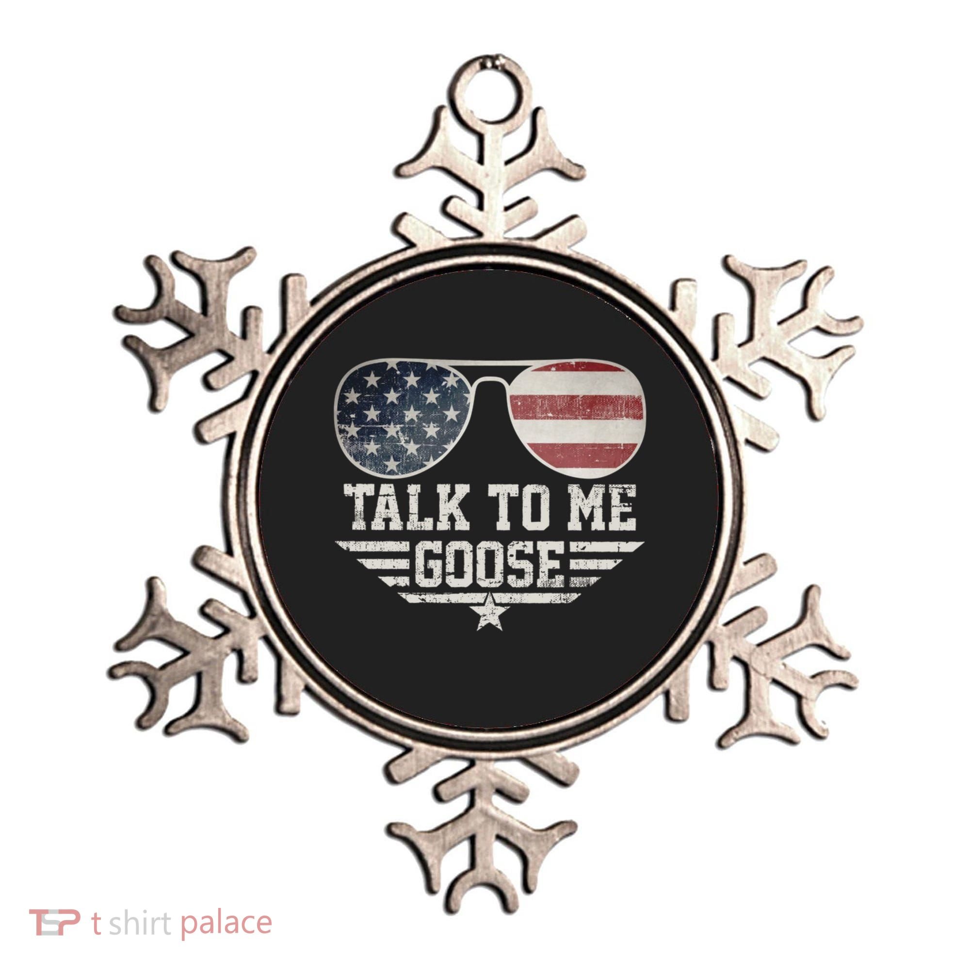 Cool Retro Talk To Me Goose Ornament