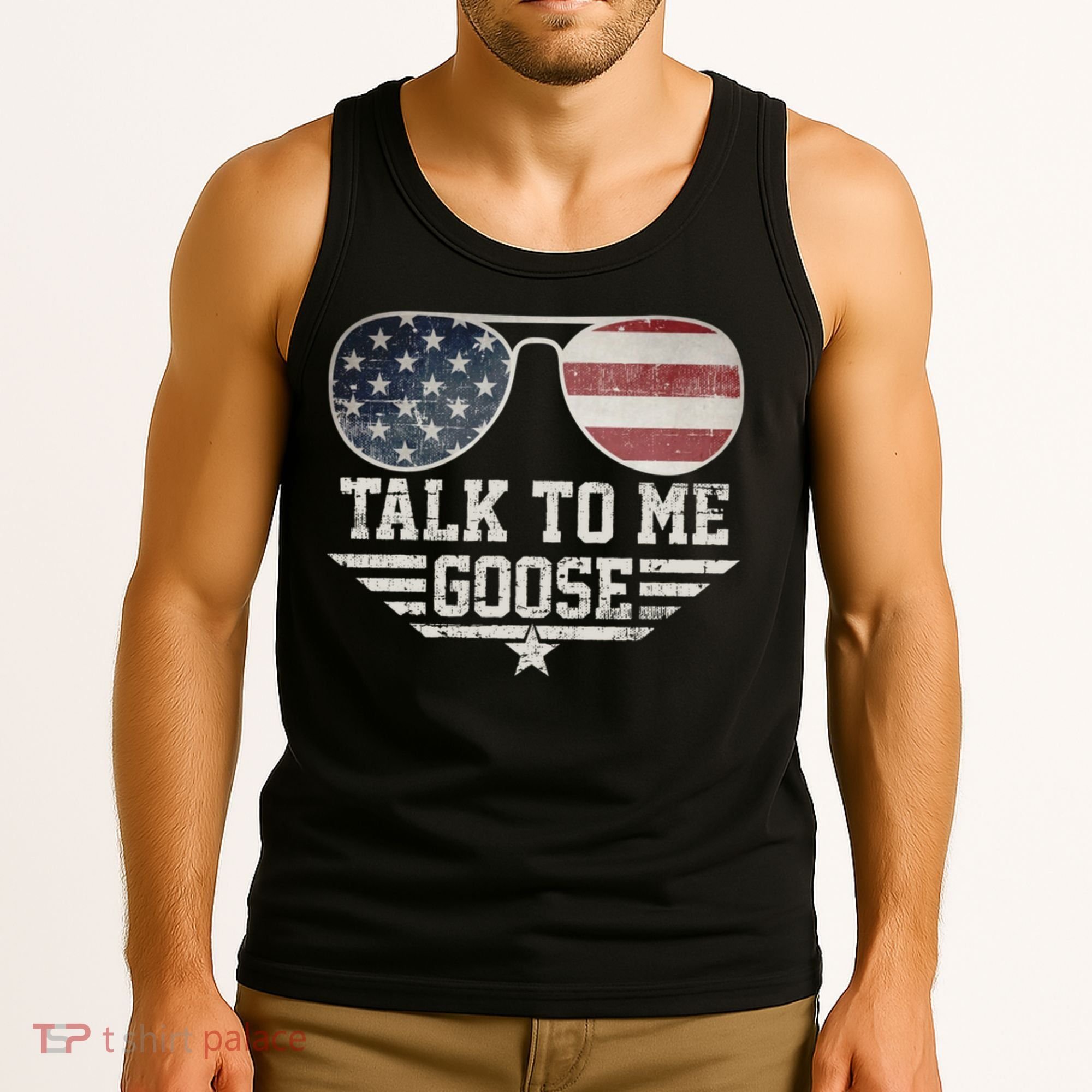 Cool Retro Talk To Me Goose Tank Top