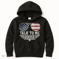 Cool Retro Talk To Me Goose Kids Hoodie thumb 0