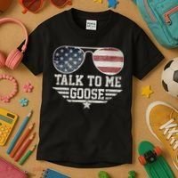 Cool Retro Talk To Me Goose Kids T-Shirt thumb 3