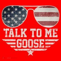 Cool Retro Talk To Me Goose Santa Hat thumb 1