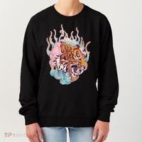 Cool Roaring Tiger Japanese Tattoo Women's Sweatshirt thumb 0