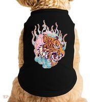 Cool Roaring Tiger Japanese Tattoo Doggie Tank thumb 0