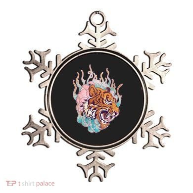 Cool Roaring Tiger Japanese Tattoo Ornament