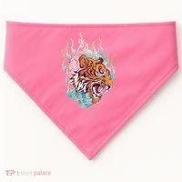 Cool Roaring Tiger Japanese Tattoo USA-Made Doggie Bandana thumb 0