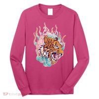 Cool Roaring Tiger Japanese Tattoo Long Sleeve Shirt thumb 0