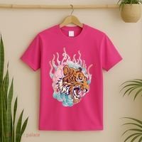 Cool Roaring Tiger Japanese Tattoo T-Shirt thumb 2