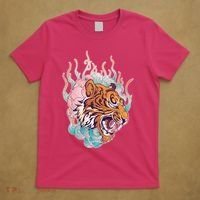 Cool Roaring Tiger Japanese Tattoo T-Shirt thumb 5