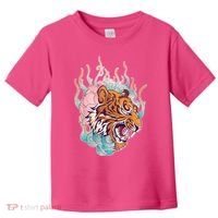 Cool Roaring Tiger Japanese Tattoo Toddler T-Shirt thumb 0