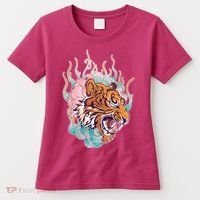 Cool Roaring Tiger Japanese Tattoo Women's T-Shirt thumb 0