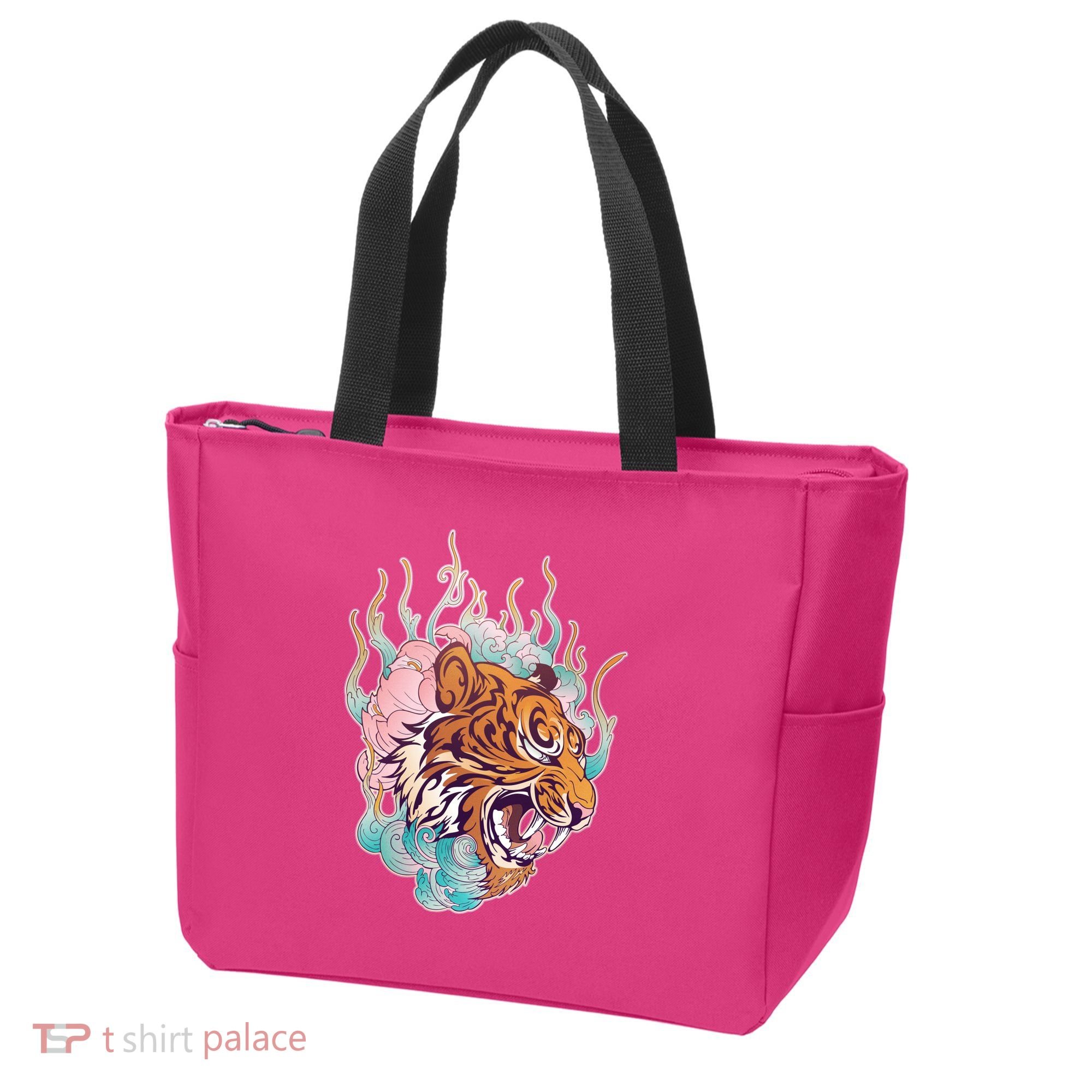 Cool Roaring Tiger Japanese Tattoo Tote Bag