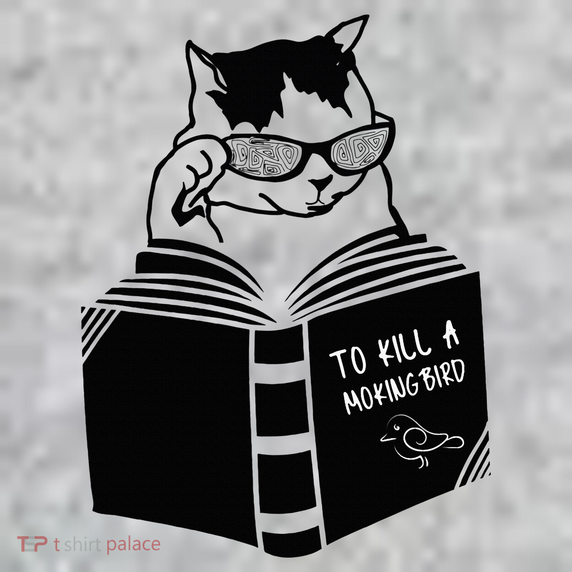 Cat Reading To Kill A Mockingbird Funny Kids Sweatshirt