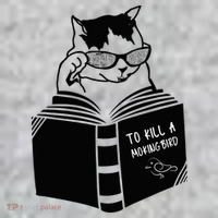 Cat Reading To Kill A Mockingbird Funny Kids T-Shirt thumb 2