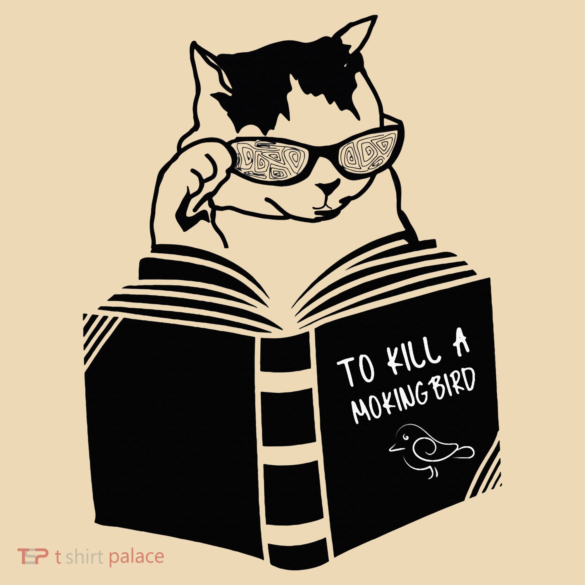 Cat Reading To Kill A Mockingbird Funny Tote Bag