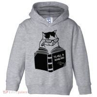 Cat Reading To Kill A Mockingbird Funny Toddler Hoodie thumb 0
