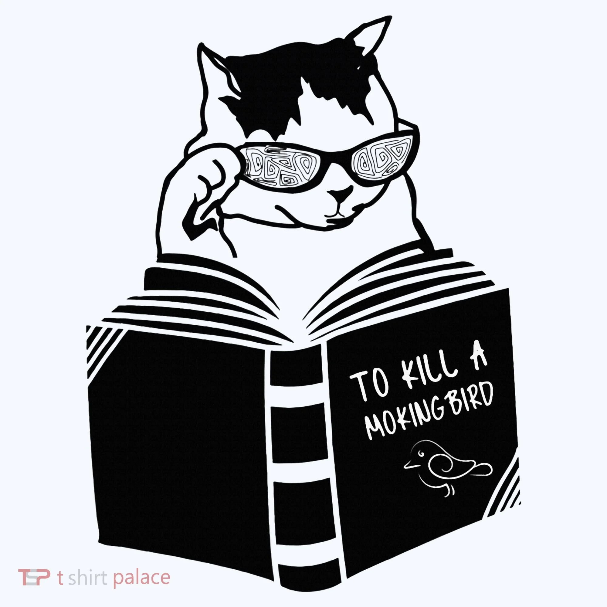 Cat Reading To Kill A Mockingbird Funny Coffee Mug