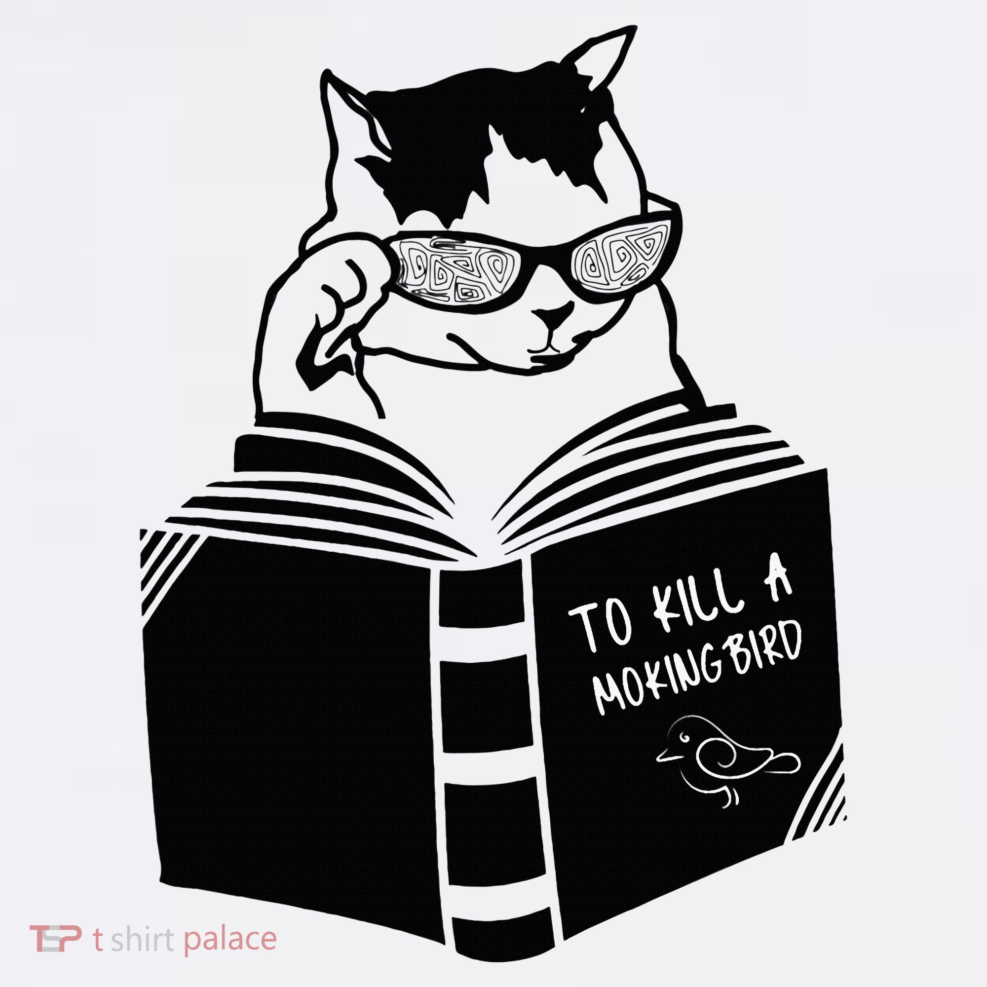 Cat Reading To Kill A Mockingbird Funny Beanie