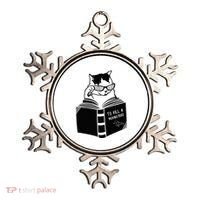 Cat Reading To Kill A Mockingbird Funny Ornament thumb 0