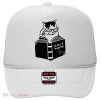 Cat Reading To Kill A Mockingbird Funny Hat thumb 0